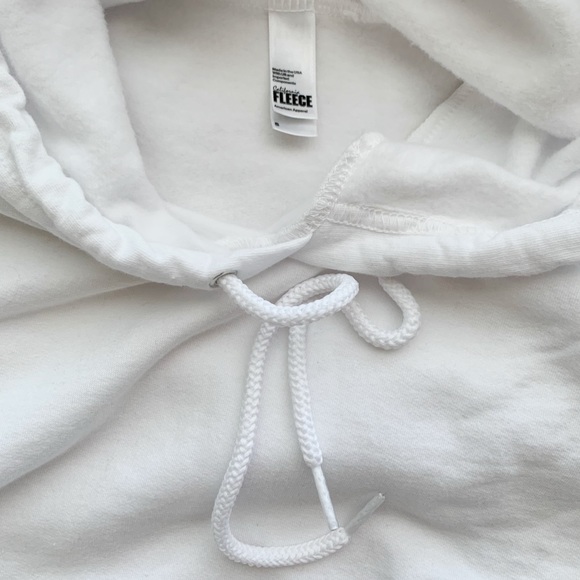 Unisex White Hoodie with Graphics - Picture 3 of 3